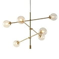 thumbnail image 1 of Gracie Mills Lorena 6-Globe Light Architectural Metal Chandelier - GRACE-6432, 1 of 3