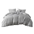 thumbnail image 1 of Gracie Mills Lucia Dyed Clip Jacquard Duvet Cover Set Twin with Throw Pillow, 1 of 5