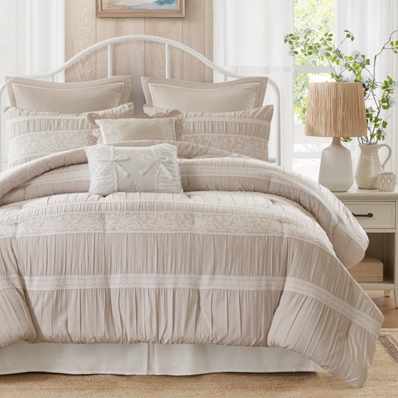 Gracie Mills Lysenne Comforter Set Bedding Set Textured