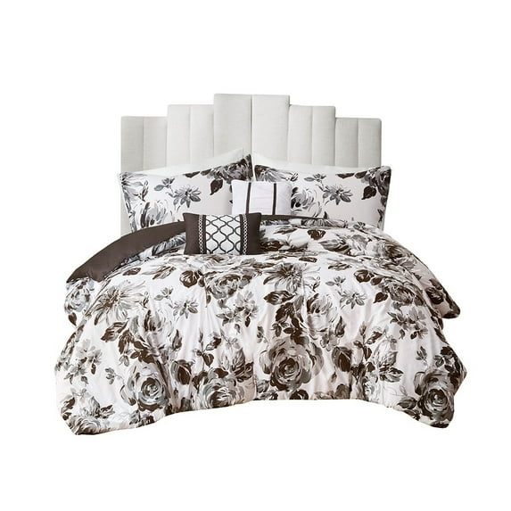 Gracie Mills Marshall Floral Print Comforter Set with Freshness - GRACE-11465