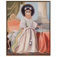 thumbnail image 1 of Gracie Mills McBride Framed Canvas Wall Art Kitty Queen Belle GRACE-15562 24x36, 1 of 4