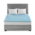 thumbnail image 1 of Gracie Mills Mclean Cooling Gel Memory Foam Reversible Mattress Topper - GRACE-6263, 1 of 3