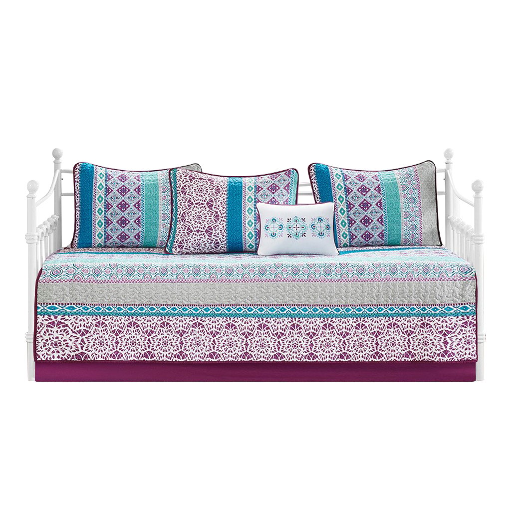 Gracie Mills Merewen 6-Piece Reversible Daybed Set - GRACE-12019