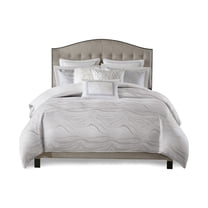 Gracie Mills Metallic Jacquard Comforter Set King GRACE-9108 Modern Design