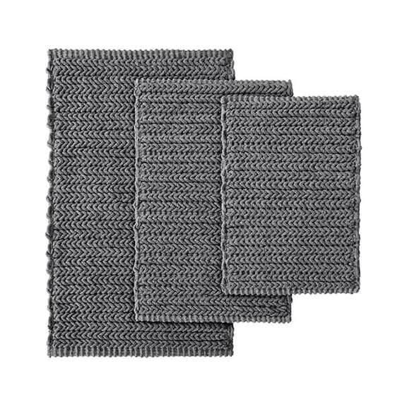 Gracie Mills Minnie Solid Cotton Chenille Chain Stitch Rug - GRACE-11179
