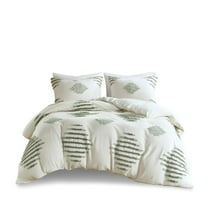 Gracie Mills Mitch Modern Tufted Chenille 3-Piece Duvet Cover Set - GRACE-15574