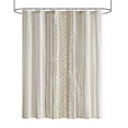 thumbnail image 1 of Gracie Mills Modesto Chenille Stripd Cotton Printed Shower Curtain - GRACE-13523, 1 of 3