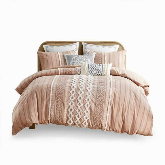 Gracie Mills Modesto Printed Cotton Comforter Set with Chenille - GRACE-10401