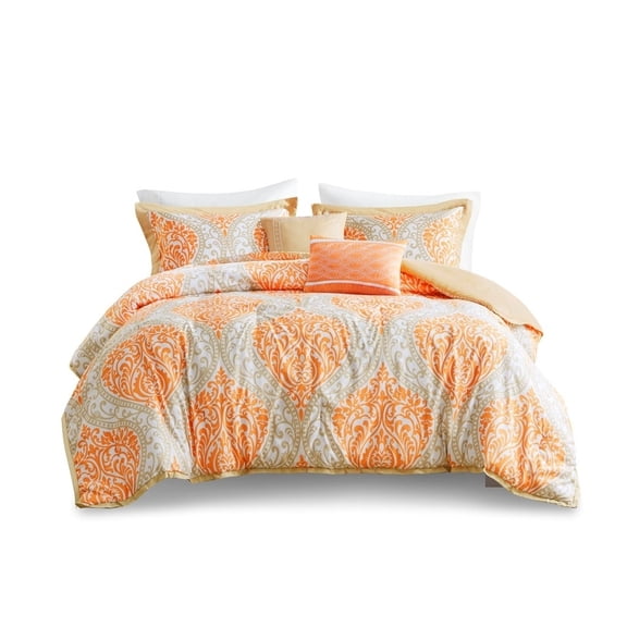 Gracie Mills Nichole Chic Damask Print Comforter Set - GRACE-4924