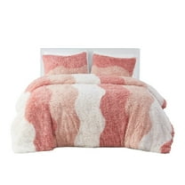 Gracie Mills Ombre Wave Shaggy Faux faux Comforter Set - GRACE-15341