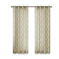 thumbnail image 1 of Gracie Mills Ondine Scroll Geometric Fretwork Grommet Window Curtain Panel - GRACE-160, 1 of 3