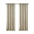 thumbnail image 1 of Gracie Mills Ondine Scroll Geometric Fretwork Grommet Window Curtain Panel - GRACE-160, 1 of 3