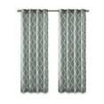 thumbnail image 1 of Gracie Mills Ondine Scroll Geometric Fretwork Grommet Window Curtain Panel - GRACE-160, 1 of 2
