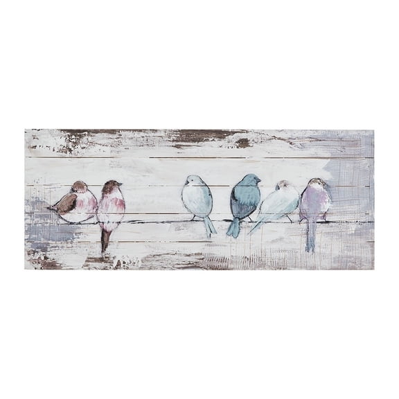 Gracie Mills Patrica Hand-Painted Wood Plank Panel - GRACE-12616