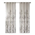 thumbnail image 1 of Gracie Mills Patton Curtain Panel Black Gold Floral Jacquard 54x84 GRACE-9167, 1 of 2