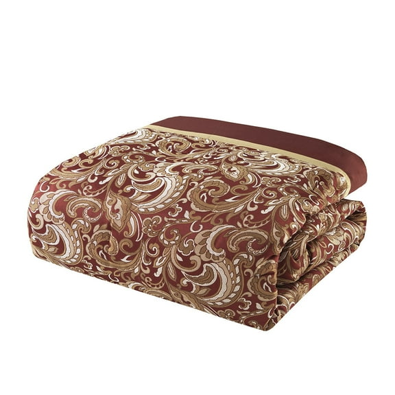 Gracie Mills Pruitt 24-Piece Jacquard Paisley Room-in-a-Bag Set - GRACE-5670