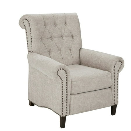 Gracie Mills Rhys Button Tufted Back Recliner - GRACE-9950
