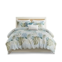 Gracie Mills Romero Coastal Haven 5-Piece Cotton Duvet Cover Set - GRACE-15549
