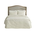thumbnail image 1 of Gracie Mills Sandy 3 Piece Quilted Bedspread Set Split Corner Soft Cream GRACE-12667, 1 of 4