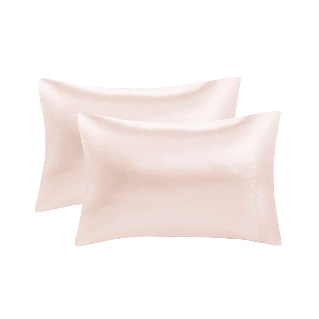 King Blush Satin Luxury Pillowcase Set