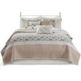thumbnail image 1 of Gracie Mills Singleton Reversible Paisley Lace 6-Piece Cotton Percale Quilt Set - GRACE-124, 1 of 4