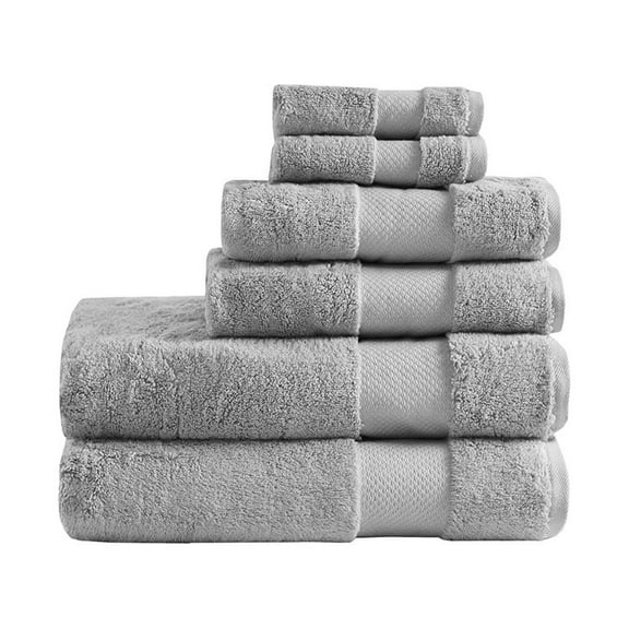 Gracie Mills Thalia 6-Piece 600gsm Turkish Cotton Bath Towel Set GRACE-9567