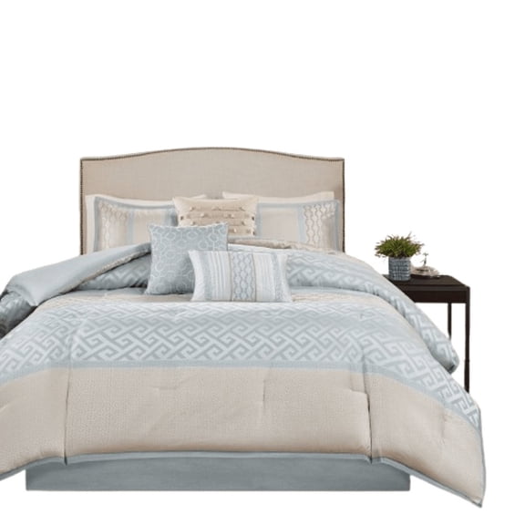 Gracie Mills Theodore 7-Piece Jacquard Comforter Set GRACE-3178 Luxury Bedding