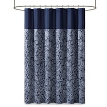 Gracie Mills Thornton Traditional Paisley Jacquard Shower Curtain - GRACE-3785