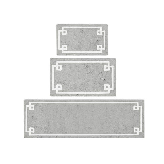 Gracie Mills Tiffany Bordered Medium Pile Tufted Cotton Bath Rug" - GRACE-7784