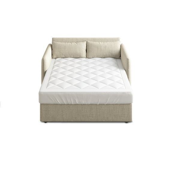 Gracie Mills Valencia Diamond Quilted Waterproof Sofa Bed Mattress Pad GRACE-4266