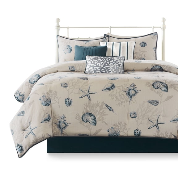Gracie Mills Villanueva Coastal Escape 7-Piece Comforter Set - GRACE-3176