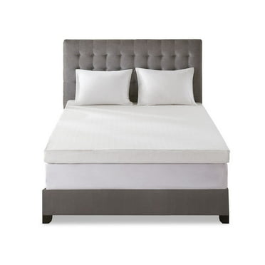 Gracie Mills Vince 4-Inch Gel Memory Foam Mattress Topper with Cover - GRACE-7511