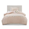 thumbnail image 1 of Gracie Mills Xylon Solid Tassel Comforter Set with Heart-Shaped Throw Pillow - GRACE-11782, 1 of 4