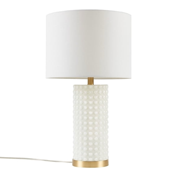 Gracie Mills Yandel Textured Dot Table Lamp - GRACE-15391