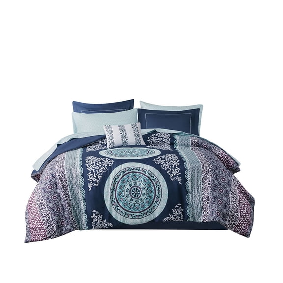 Gracie Mills Yvonne 8-Piece Boho Medallion Comforter Set with Sheets - GRACE-8783