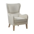 thumbnail image 1 of Gracie Mills Zachery Transitional Swoop Wing Chair with Round Arm and Piped Edges - GRACE-3914, 1 of 2