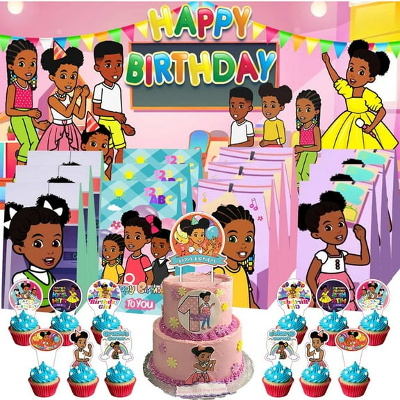 Gracie's Corner Treat Bags Candy Decorations Party Favor Supplies Birthday Cake Topper Backdrop Banner