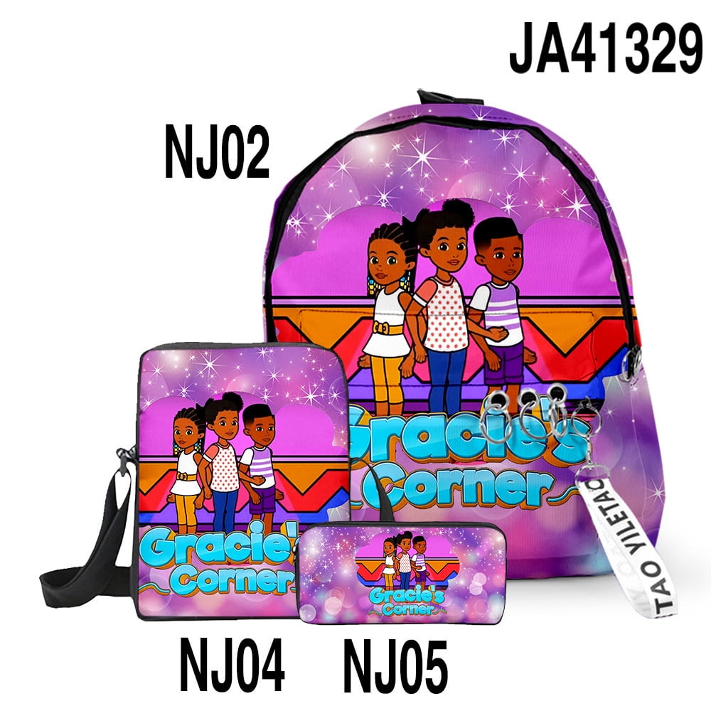 Gracie's corner Gracies corner three-piece backpack student backpack