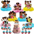 thumbnail image 1 of Gracies Corner Party Decor Supplies Honeycomb Centerpieces Table Toppers Cake Toppers Decorations for Birthday, 1 of 5