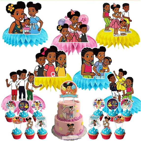 Gracies Corner Party Decor Supplies Honeycomb Centerpieces Table Toppers Cake Toppers Decorations for Birthday