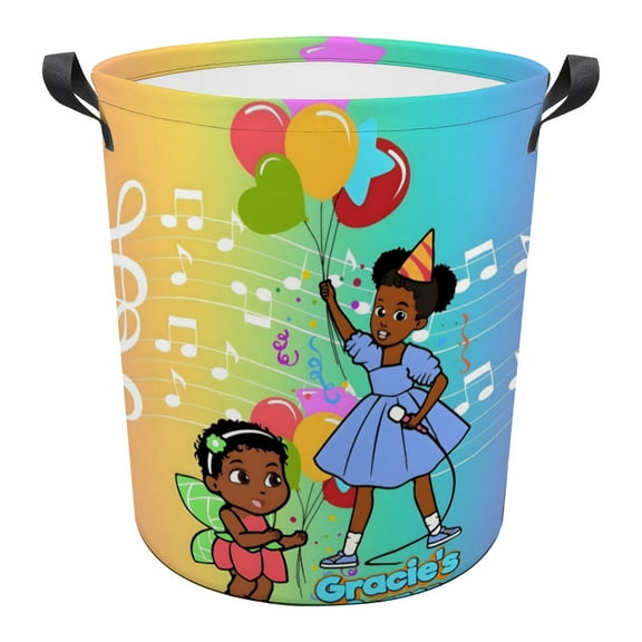 Gracies Corner Pattern Dirty Clothes Basket 13in x 17in Waterproof And Wear-resistant Easy To Carry And Portable