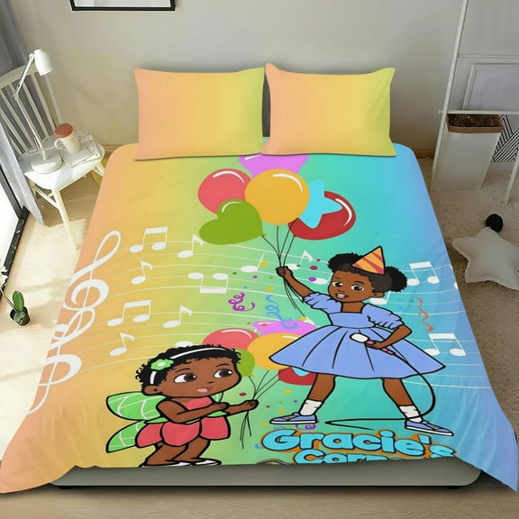 Gracies Corner Themed Bed Sheet Set Three Piece Set 53x79 Inches Comfortable And Skin Friendly Unique Design Creating A Star Studded Night