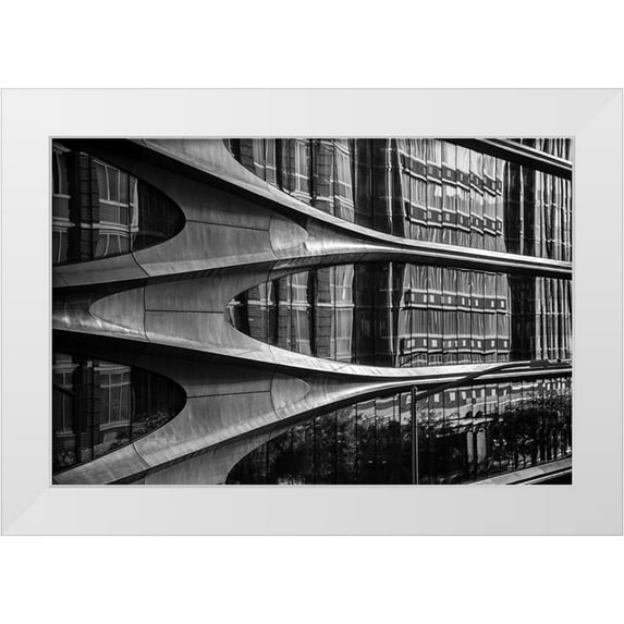 Graciet, Stephane 32x23 White Modern Wood Framed Museum Art Print Titled - High Line Building,New York City
