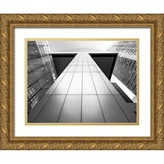 Graciet, Stephane 32x25 Gold Ornate Wood Framed with Double Matting Museum Art Print Titled - City Architecture