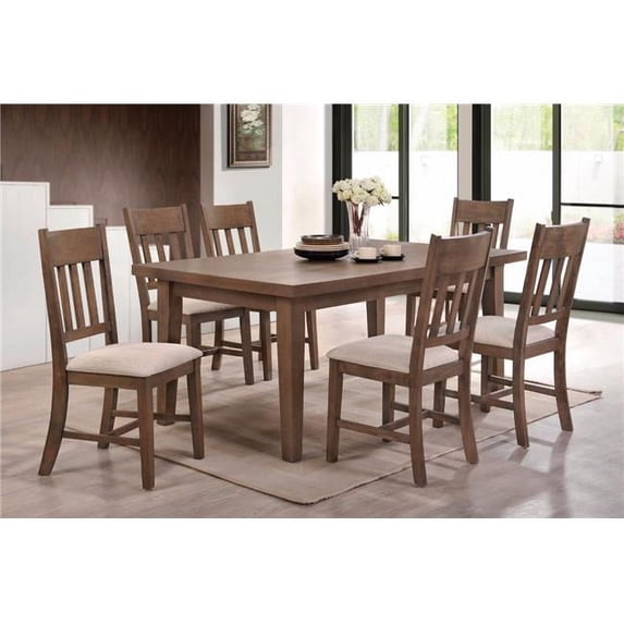 Gracious Dining Table, Weathered Oak