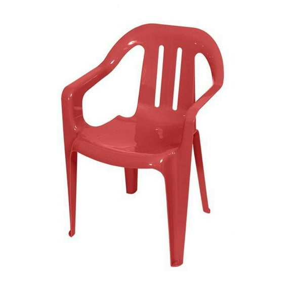 Gracious Living 100557 Crimson Red Kiddie Adirondack Chair - 20 Piece