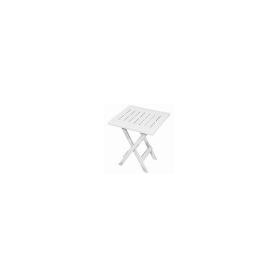 Gracious Living 14195-6PDQ Foldable Side Table, White