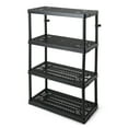 thumbnail image 1 of Gracious Living Fixed Height 4 Shelf Heavy Duty Black, 1 of 7