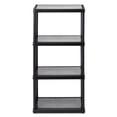 thumbnail image 1 of Gracious Living Fixed Height 4 Shelf Light Duty Black, 1 of 4