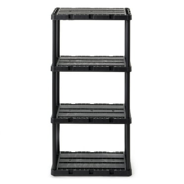 Gracious Living 4 Shelf Knect-A-Shelf Fixed Height Light Duty Storage Unit